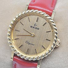 《寶萊精品》RADO 雷達表金黃圓型自動男子錶 歷史價格詳細信息