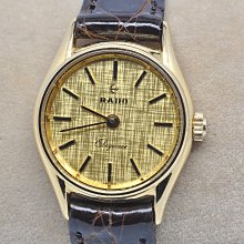 《寶萊精品》RADO 雷達表金黃圓型自動男子錶 歷史價格詳細信息