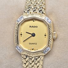 《寶萊精品》RADO 雷達金乳白菱型手動女子錶 歷史價格詳細信息