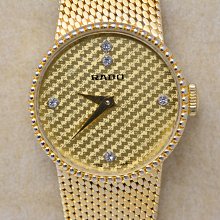 《寶萊精品》RADO 雷達金乳白菱型手動女子錶 歷史價格詳細信息