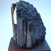 【采鑫坊】山景紋黑碧璽原礦帶方解石原礦~長49mm《直購品》~ 歷史價格詳細信息