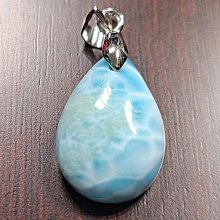 ***原礦屋*** 對應眉心輪！跳出思緒枷鎖！A級巴西無燒半透料海水藍寶滾石18.96g！(靜心、招財、冥想、靈修) 歷史價格詳細信息