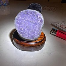天然紫水晶簇尺寸寬6厘米高度6.5重量320克送黑檀 水晶 天然 收藏【二手】【探古齋】-764 歷史價格詳細信息