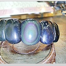 彩虹帶眼黑曜手珠  帶眼的黑曜   13mm  彈絲線18手圍左右可戴 歷史價格詳細信息