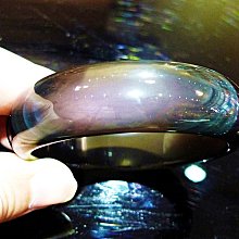 ((上品堂))天然頂極品-彩虹冰種帶眼.黑曜寬版手鐲.重達63g.手圍17.8 歷史價格詳細信息