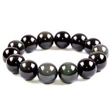 天然彩虹眼黑曜石手錬108顆男女款佛珠簡約多圈手串念珠森系項鏈 歷史價格詳細信息