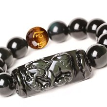 嫃藏閣~已開光 天然 黑曜石 貔貅 開運 六字真言 轉運珠手工編繩項鍊 招財 避邪 防小人 男女情人對款 附開光證書 歷史價格詳細信息