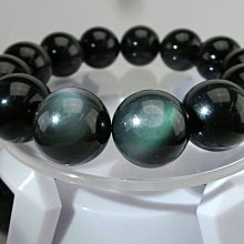 彩虹帶眼黑曜手珠  帶眼的黑曜   13mm  彈絲線18手圍左右可戴 歷史價格詳細信息