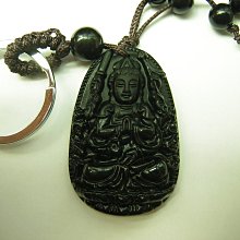 【采鑫坊】黑曜石墜子鑰匙圈墜~文殊菩薩 歷史價格詳細信息