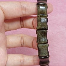 金砂黑曜岩 手排<避邪擋煞-金磚版> (彈性內徑) ~ 吸收負能量 歷史價格詳細信息