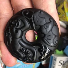 （古藝老歷史）黑曜石生肖平安扣（龍）樣式相同隨機出貨現貨供應 歷史價格詳細信息