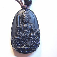 【采鑫坊】黑曜石墜子鑰匙圈墜~文殊菩薩 歷史價格詳細信息