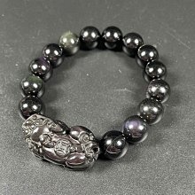 天然彩虹眼黑曜石6A 手排手鍊手串驅邪避凶開運避邪百分百天然正品保證 歷史價格詳細信息