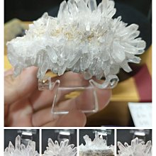 天然白水晶 四川菊花晶簇1016g*高12*長15*厚7.5公分#341 歷史價格詳細信息