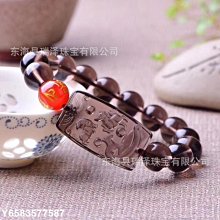 熱賣 黑曜石手串轉運旺招財貔貅純銀天然轉運本命手鍊禮情侶生日2.16- 可開發票 歷史價格詳細信息