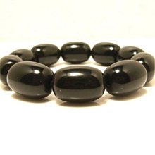 彩虹帶眼黑曜手珠  帶眼的黑曜   13mm  彈絲線18手圍左右可戴 歷史價格詳細信息