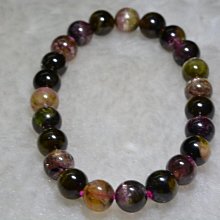 #水晶#天然水晶碧璽手鍊經典色系晶體干凈顏色高雅大氣 歷史價格詳細信息
