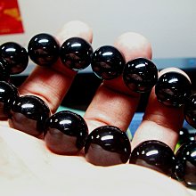 **結緣水晶**高檔漂亮的,黑碧璽手鍊,14.5MM,78.7公克(12),週年慶回饋金開跑,詳情請參考商品描述! 歷史價格詳細信息