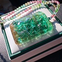 ❤妙玉生花優品購❤40707頂尖稀缺玻璃體炫彩西瓜碧璽手鍊，濃彩醇正，飽和度完美，重22.1g 規格約8.8mm. 歷史價格詳細信息