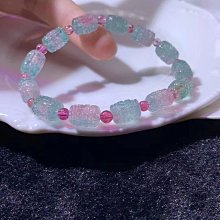 ❤妙玉生花優品購❤帕藍！稀缺純色帕藍碧璽手鍊 約4.8mm重6.7g左右，色彩太美麗，搭配寶石紅貔貅，18k金，高級感十足，色彩絕美，晶體乾淨 歷史價格詳細信息