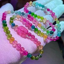 ❤妙玉生花優品購❤121305，巴西盧比徕高貴寶石紅碧璽圓珠手鍊，晶體通透，重43.5g 約11.5mm 歷史價格詳細信息