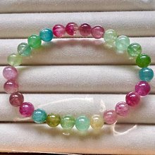 天然彩虹碧璽手鍊 尺寸4.7mm 艷麗色系 很溫柔的顏色 粉 老物件收藏 全場現貨免運B3 歷史價格詳細信息
