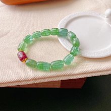 (輕舞飛揚)珍藏貔貅碧璽手鍊.顏色濃郁，配件18K金+24k燒藍，9*15Mm重：38.36g 歷史價格詳細信息