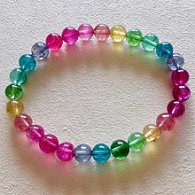 天然彩虹碧璽手鍊 尺寸4.7mm 艷麗色系 很溫柔的顏色 粉 老物件收藏 全場現貨免運B3 歷史價格詳細信息
