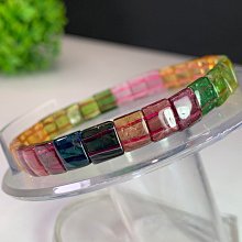 頂級碧璽原石手鍊.完美詮釋彩虹????的魅力。配件爲18 k金.10.8*7.6（左右）重：17.32g 歷史價格詳細信息