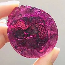 收藏級紅碧璽單圈手鍊9.5mm.難得大顆粒.搭配帕拉色藍碧璽，簡約奢華，永不過時，重:28.3g 歷史價格詳細信息