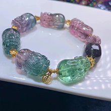 極品清新多色西瓜碧璽連年有餘吊墜.精美大氣.40x33x9mm重26.76g.配4.4mm珠.總重41.22g 歷史價格詳細信息