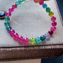 彩虹碧璽手鍊，晶上手美配18 K約7/9 M重15· 8g 歷史價格詳細信息