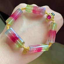 ❤妙玉生花優品購❤71008。頂尖玻璃體炫彩西瓜碧璽頂尖回紋設計款，搭配阿斯切碧璽18k金潘多拉！幾公斤挑一粒萬千寵愛於一身，上手稀罕美貨. 歷史價格詳細信息
