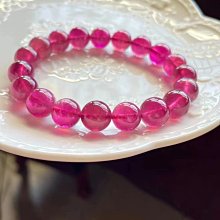 ❤妙玉生花優品購❤w70101。頂尖戒面料冰透熱粉盧比莱????熱粉貓眼碧璽千足金，18k金設計款手鍊！稀缺冰透體耀眼迷人閃閃發光. 歷史價格詳細信息