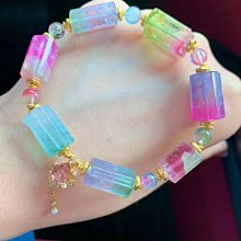 ❤妙玉生花優品購❤91202巴西盧比莱純色碧璽配18k碧璽手鍊，重25.28g規格9.2mm.絕美通透！有緣人別錯過 歷史價格詳細信息