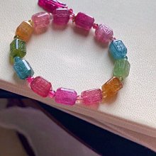 ❤妙玉生花優品購❤051522 近玻璃體 經典 老礦 高級感 藍綠碧璽手鍊 珠寶感超強 顏色飽和度極高 多顆藍貓眼 規格：11.5mm重43.2 歷史價格詳細信息