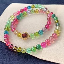 ❤妙玉生花優品購❤101721 ????熒光天花板~甄選色標料~彩虹碧璽多圈手鍊～搭配 18k金 鑽石 隔片????滿鑽金球???? 歷史價格詳細信息