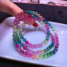 碧璽手鍊三圈手鍊細款多圈手串時尚女三圈情侶水晶飾品佛珠108顆-玲瓏心飾 歷史價格詳細信息