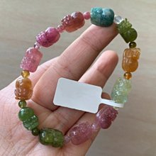 【彩虹糖果色碧璽手鏈-招財旺夫-1款/組】巴西天然碧璽水晶轉運珠閨蜜禮物包金不掉色-90202 歷史價格詳細信息