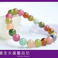 【崴全水晶】????女人幸運石????【旺夫石】 天然 馬卡龍  碧璽 手鍊【約7.8mm】 歷史價格詳細信息