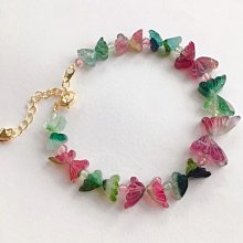 純天然碧璽手串新中式小眾寶石手鏈女生秋冬彩虹水晶串珠轉運韶光~晴天 歷史價格詳細信息