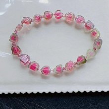 碧璽原石手鍊11.5-16mm.重量：29.18g配18K黃金花托隔珠 歷史價格詳細信息