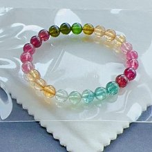 天然彩虹碧璽手鍊 尺寸4.7mm 艷麗色系 很溫柔的顏色 粉 老物件收藏 全場現貨免運B3 歷史價格詳細信息