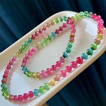 ❤妙玉生花優品購❤ 91703頂尖玻璃體熒光色標級耀眼碧璽手鍊，頂尖的色彩與晶體的完美融合❤️重23.21g規格8.8mm 歷史價格詳細信息