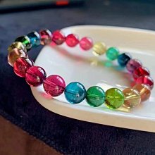 ❤妙玉生花優品購❤ 91703頂尖玻璃體熒光色標級耀眼碧璽手鍊，頂尖的色彩與晶體的完美融合❤️重23.21g規格8.8mm 價格比較,價格查詢,歷史價格詳細信息