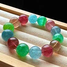 ❤妙玉生花優品購❤10201。珍貴醇美老礦正宗帝王綠碧璽手鍊！總重94.8g  約16.2mm老礦特有的耐看耐品，越戴越油潤！送禮霸氣！ 歷史價格詳細信息