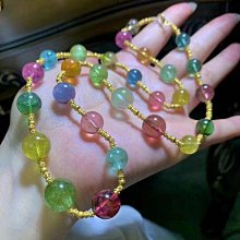 ❤妙玉生花優品購❤112514 稀缺底料~極豔麗~渲染色系~漸變西瓜碧璽手鍊~瓜線分明 珠體通透~約9.4mm重27.41g 歷史價格詳細信息