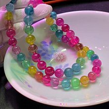 ❤妙玉生花優品購❤120104。典藏！頂尖濃豔熒光色玻璃運彩虹碧璽，總重32.7g 規格10.5mm.隔片18k金天然鑽石. 歷史價格詳細信息