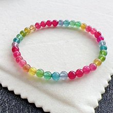 天然彩虹碧璽手鍊 尺寸4.7mm 艷麗色系 很溫柔的顏色 粉 老物件收藏 全場現貨免運B3 歷史價格詳細信息