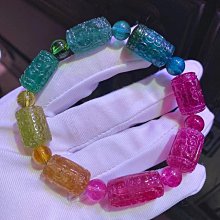 ❤妙玉生花優品購❤121112頂尖戒面料金絲雀阿斯切碧璽18k金設計款手鍊，重金????鑲嵌！石重16.65CT總重13.48g規格14-11-6mm 歷史價格詳細信息